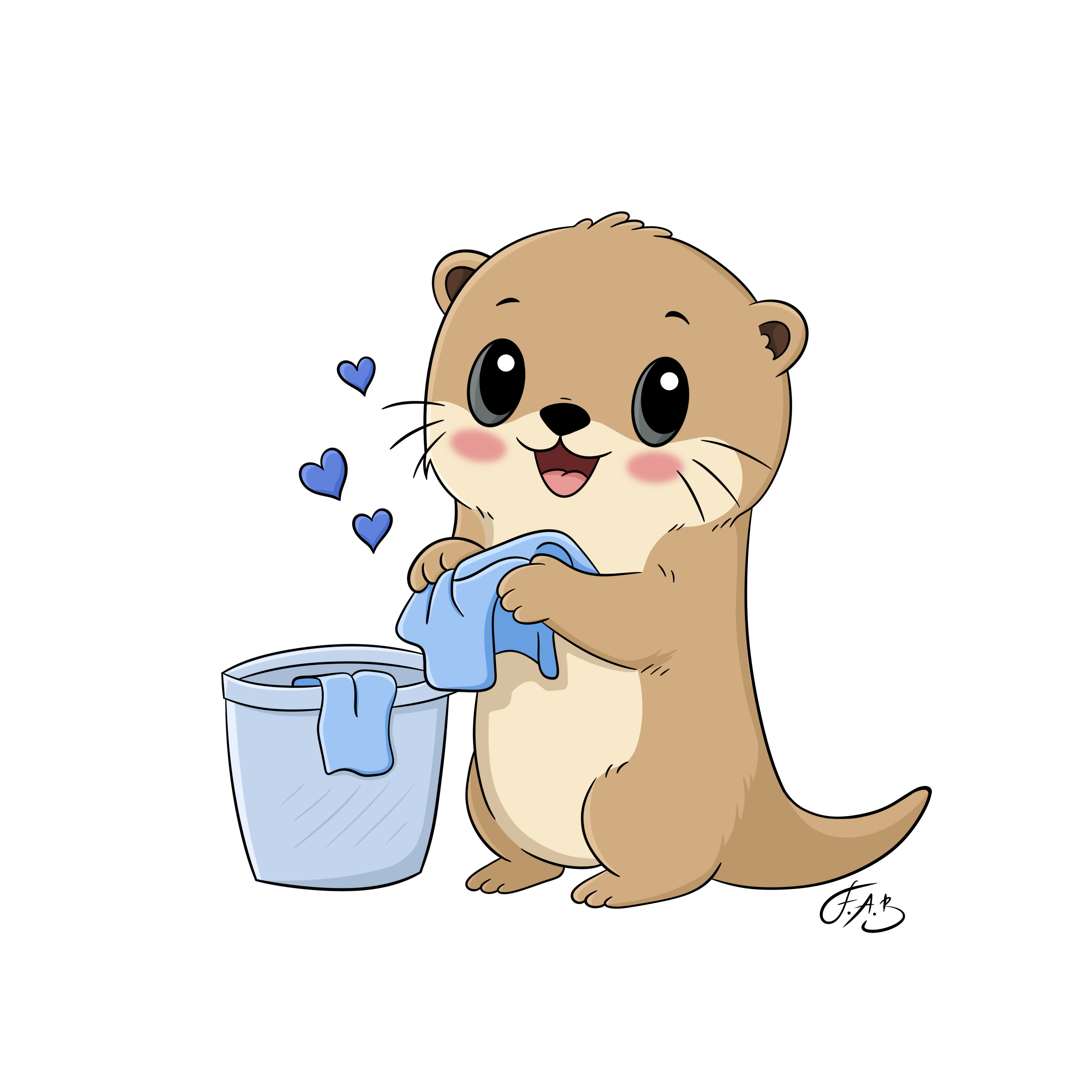Laundry Otter sticker