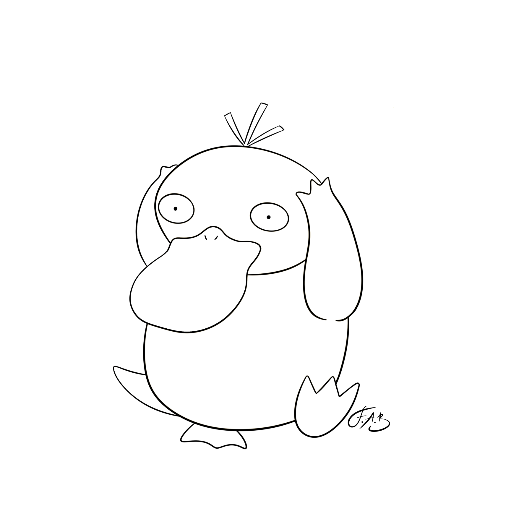 #0054 Psyduck — version 2