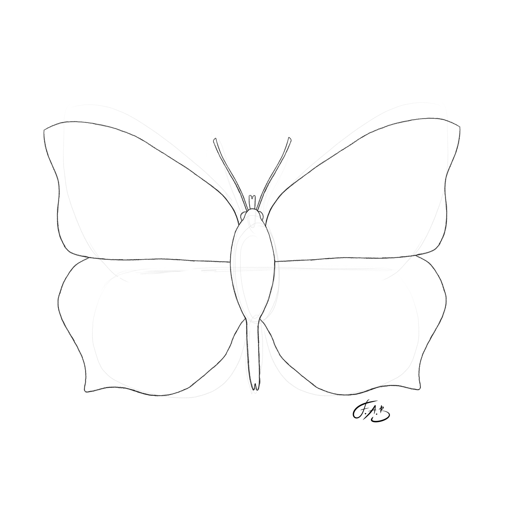 Common Brimstone Butterfly — version 1