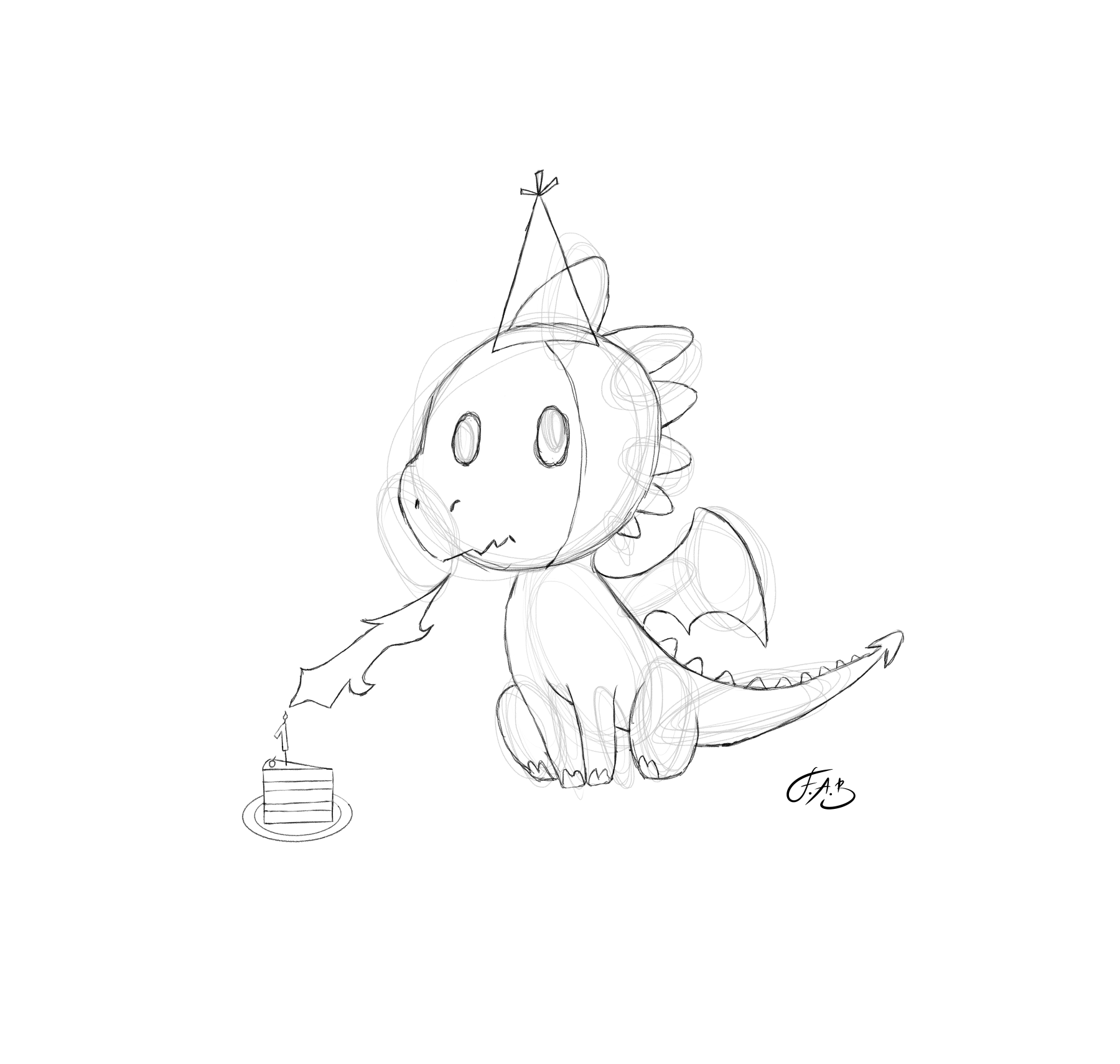 Birthday Dragon Kilian — version 1