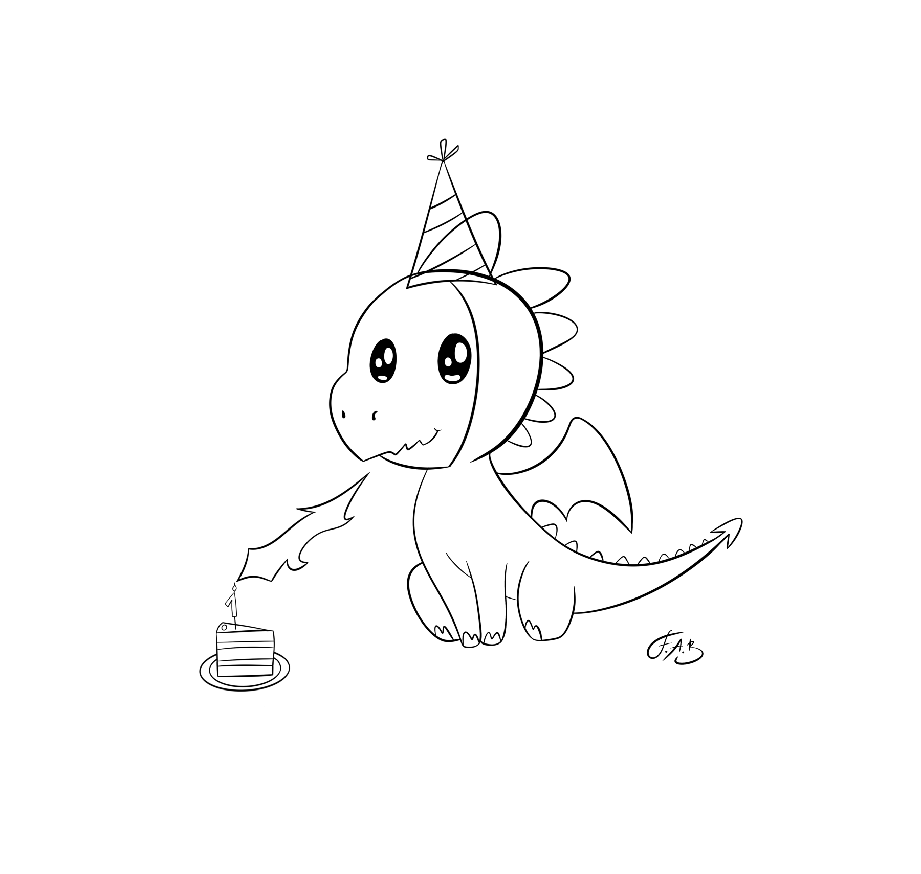 Birthday Dragon Kilian — version 2