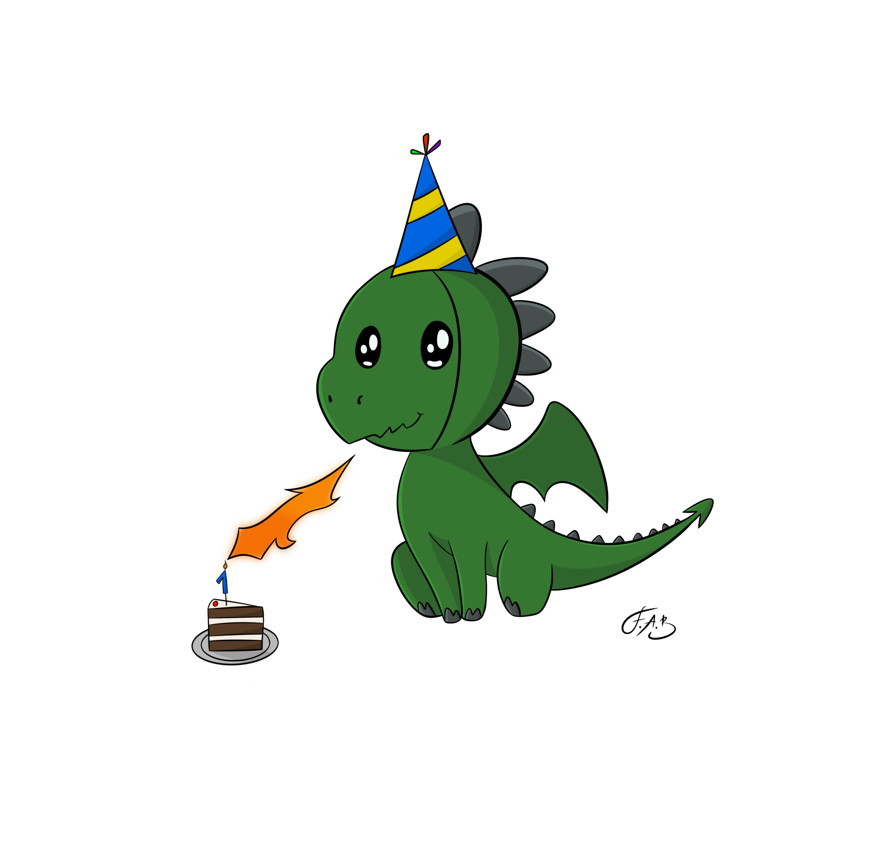Birthday Dragon Kilian — version 4