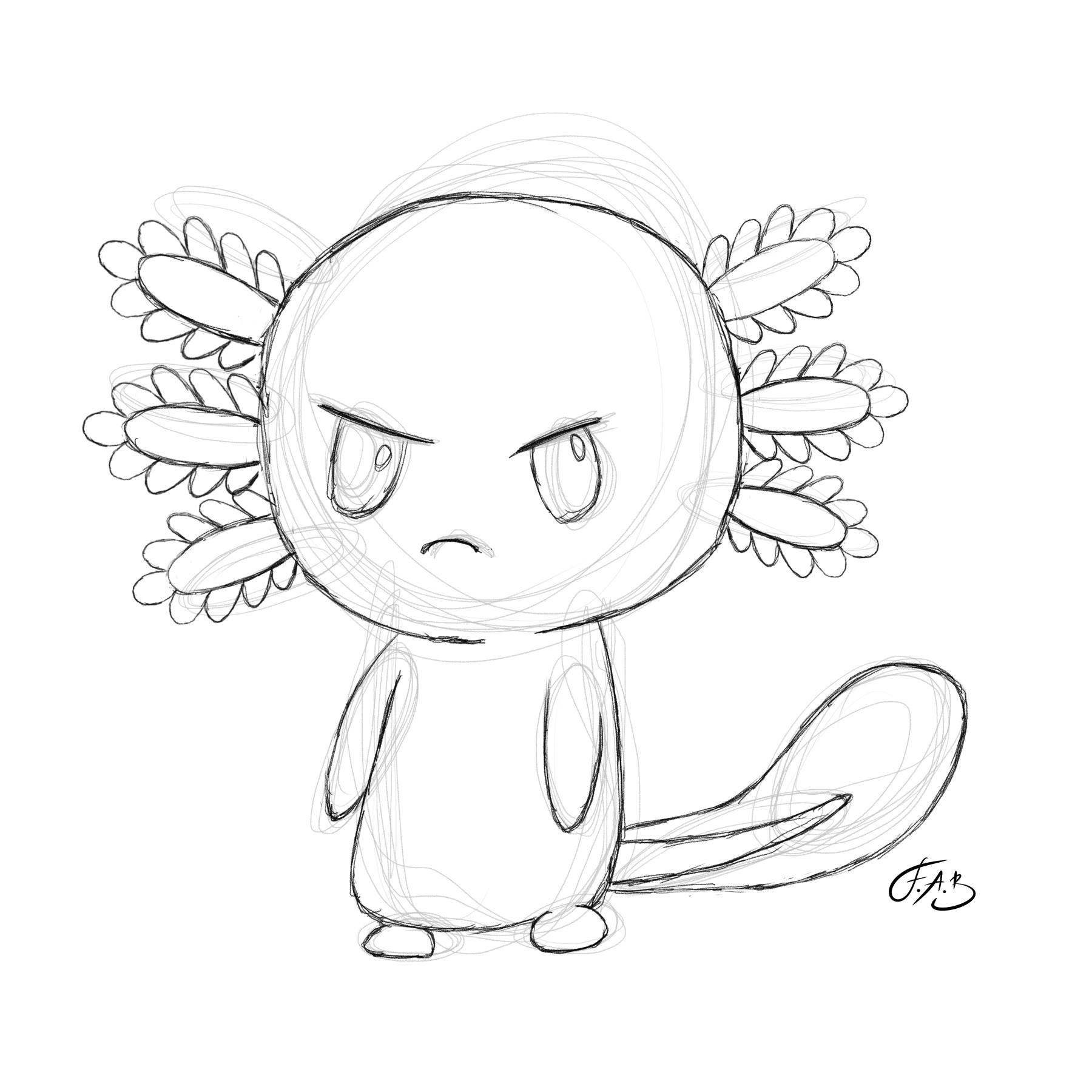 Grumpy Axolotl — version 1