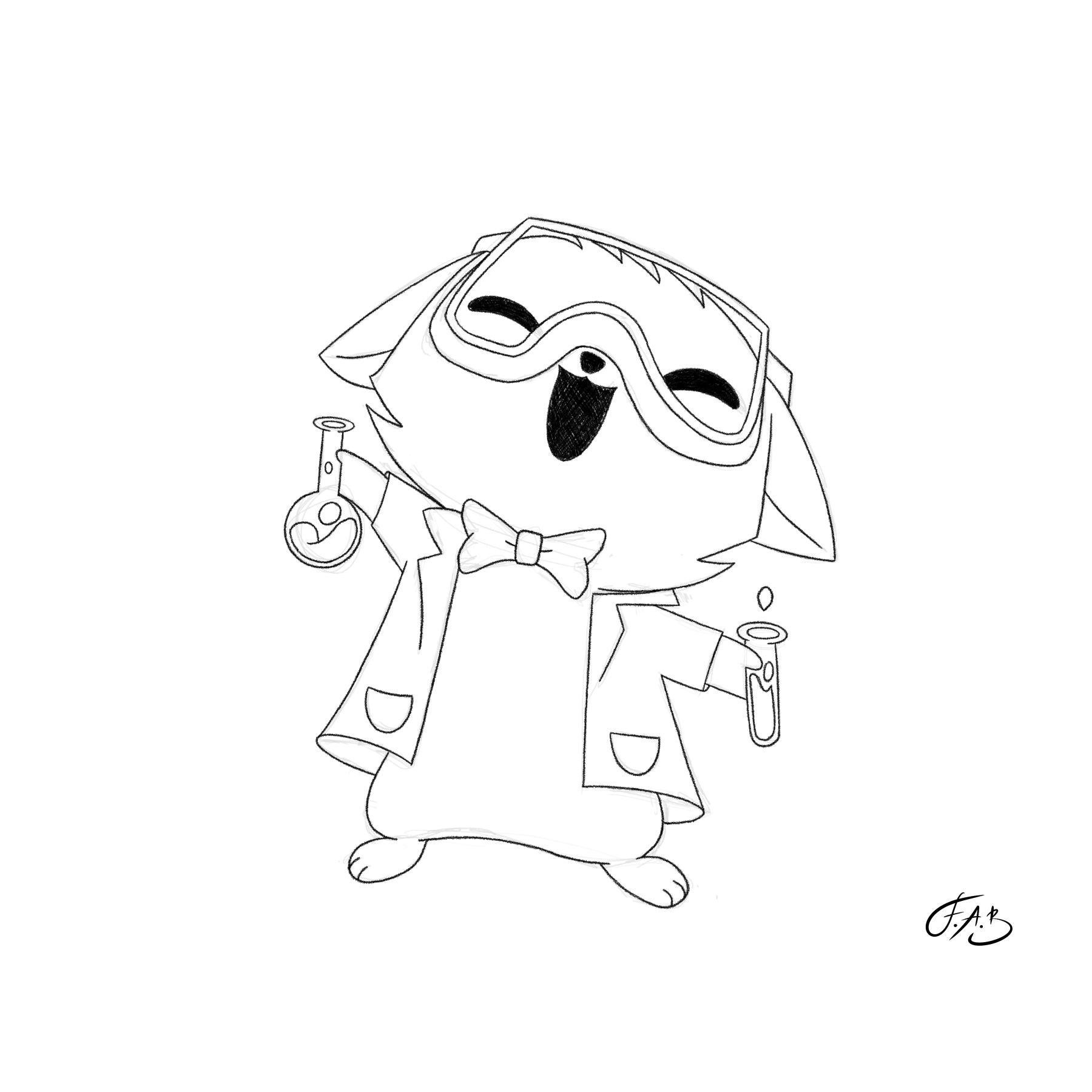 Mad Science Cat — version 1
