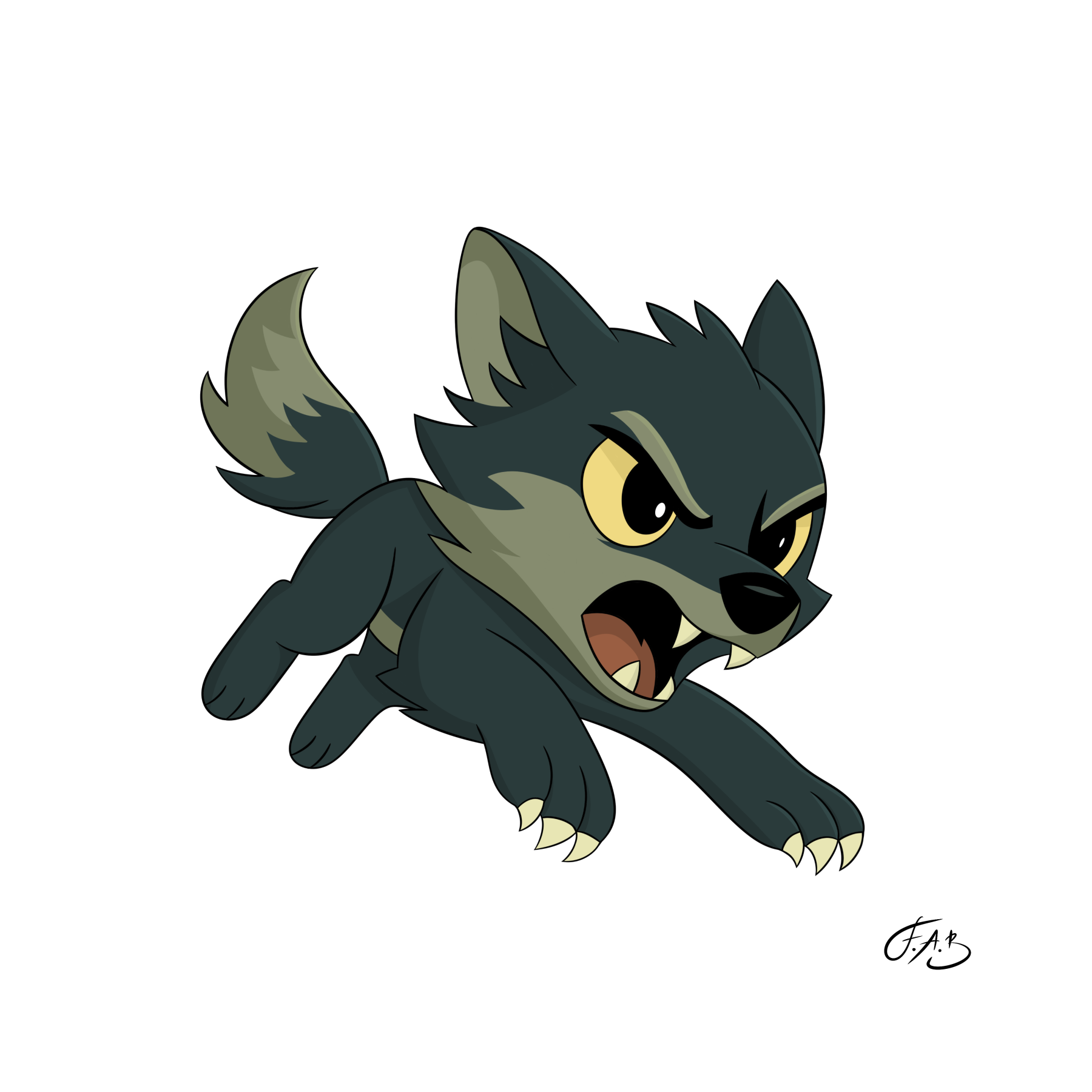 Moonshadow Wolf — version 4
