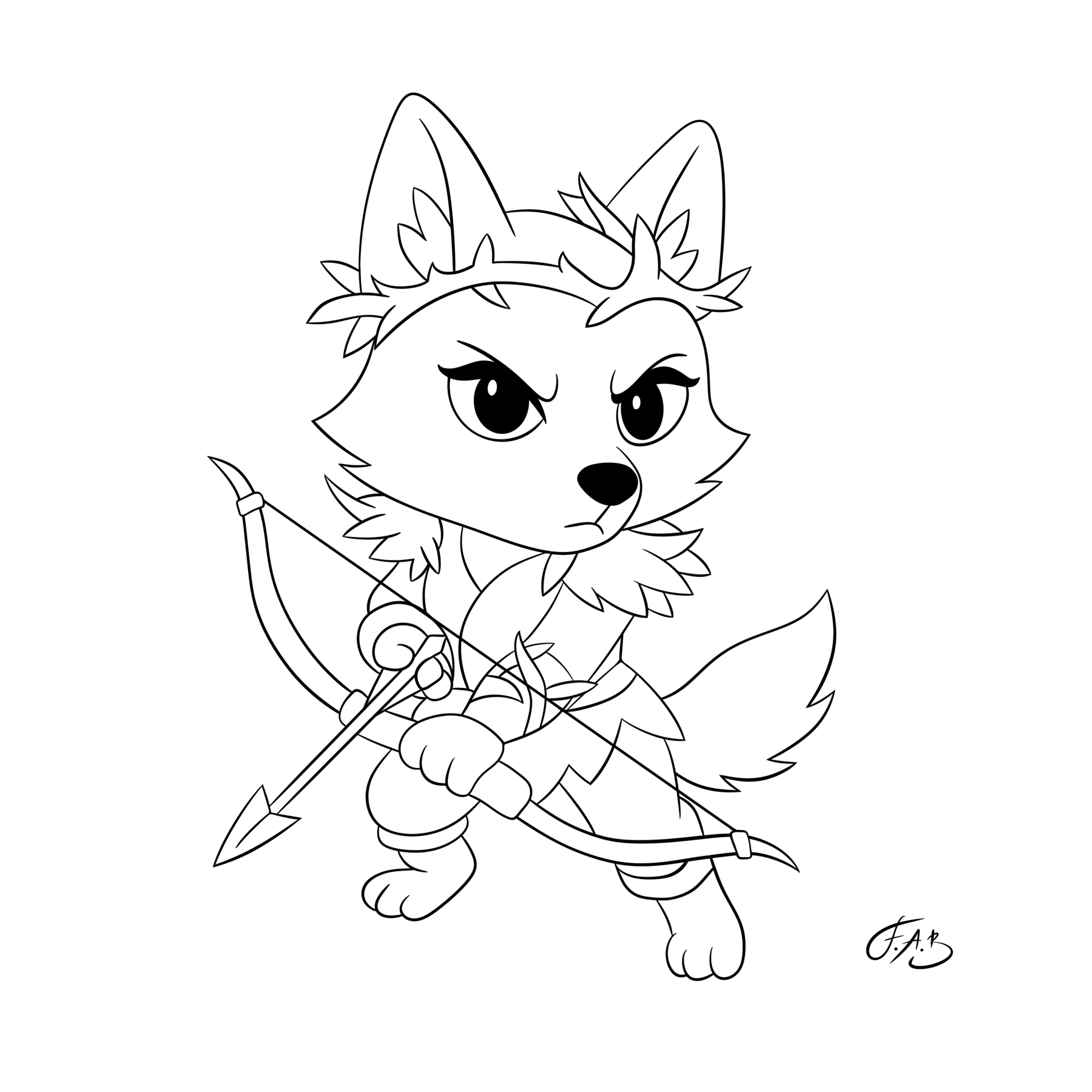 Bramblehowl Huntress — version 2