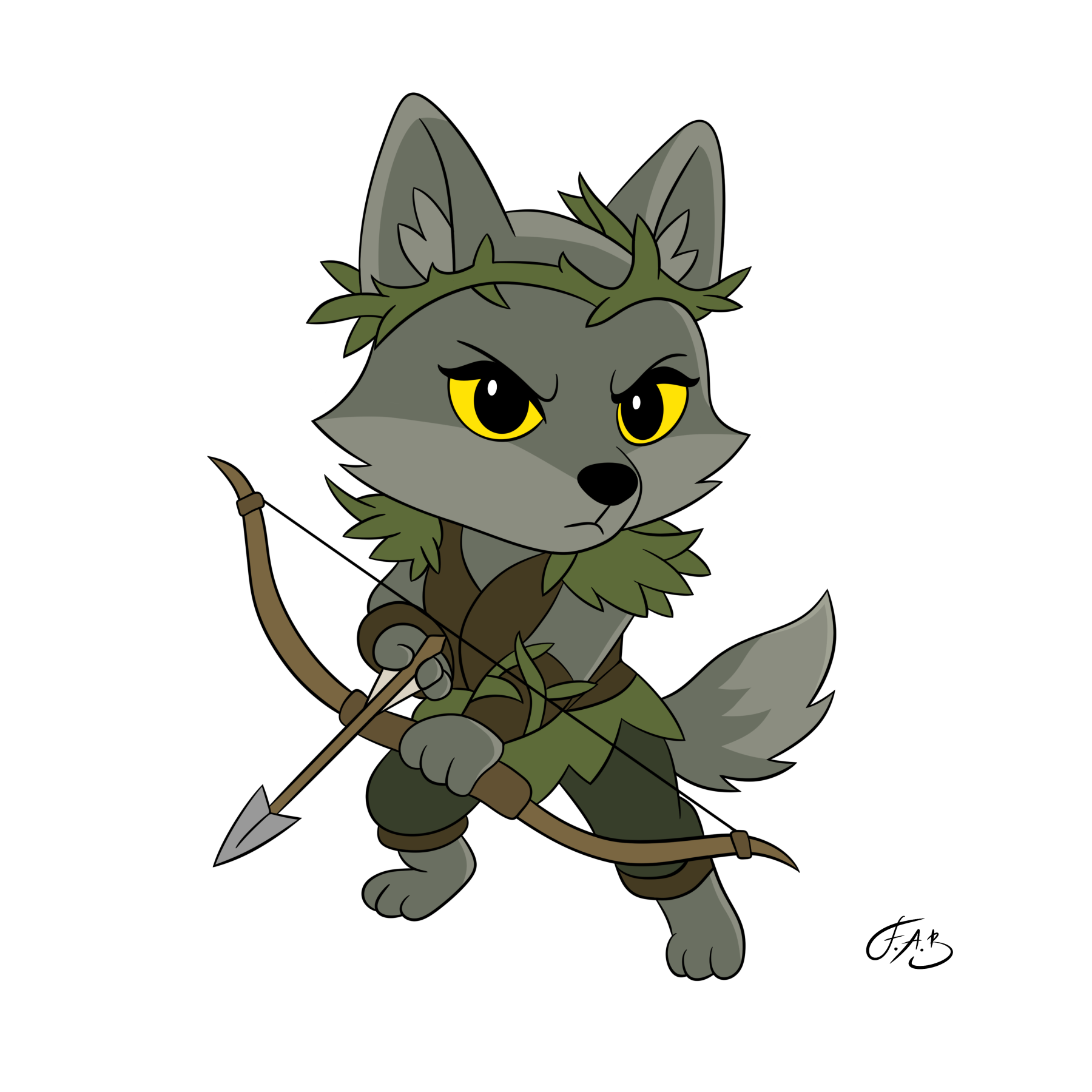 Bramblehowl Huntress — version 3