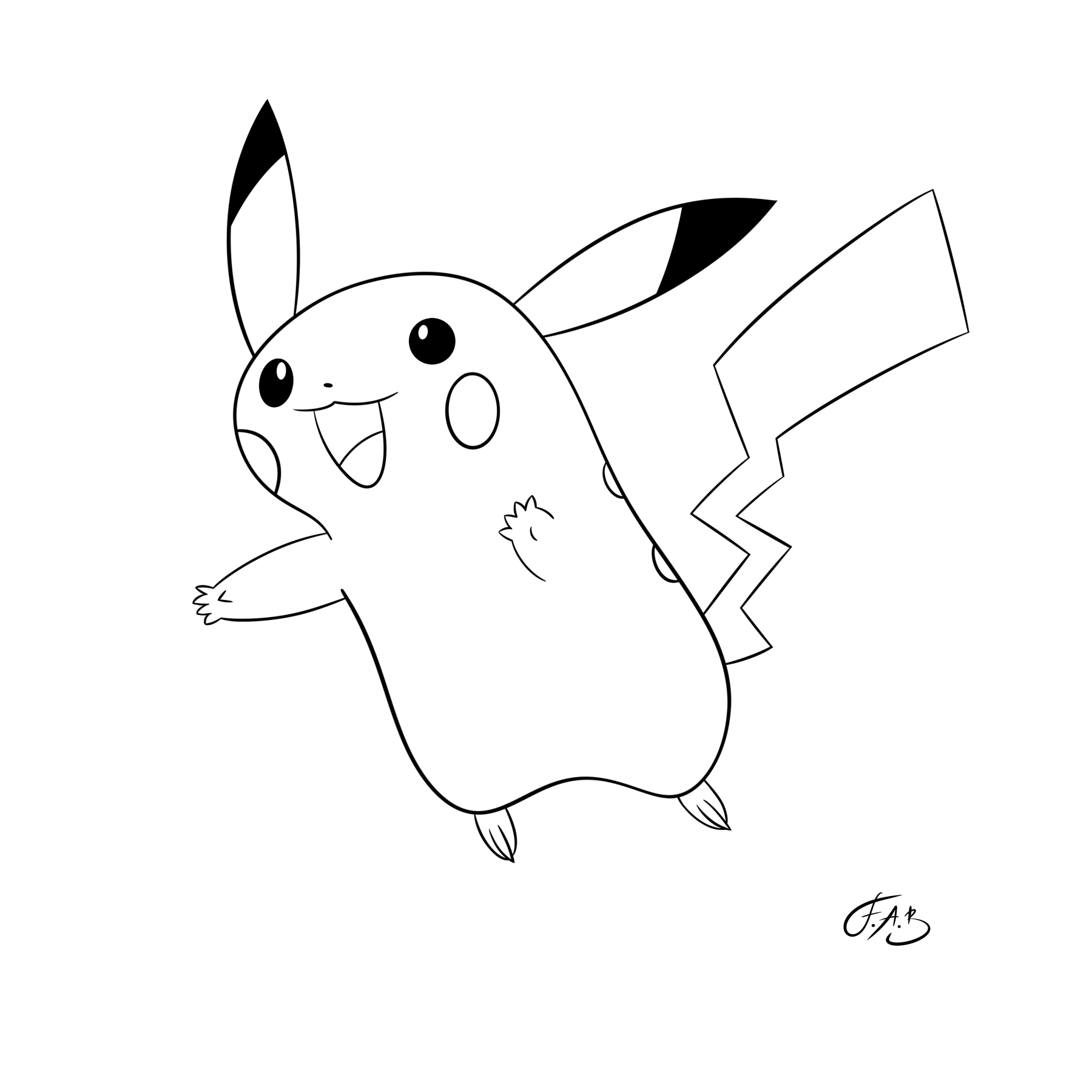 #0025 Pikachu — version 2