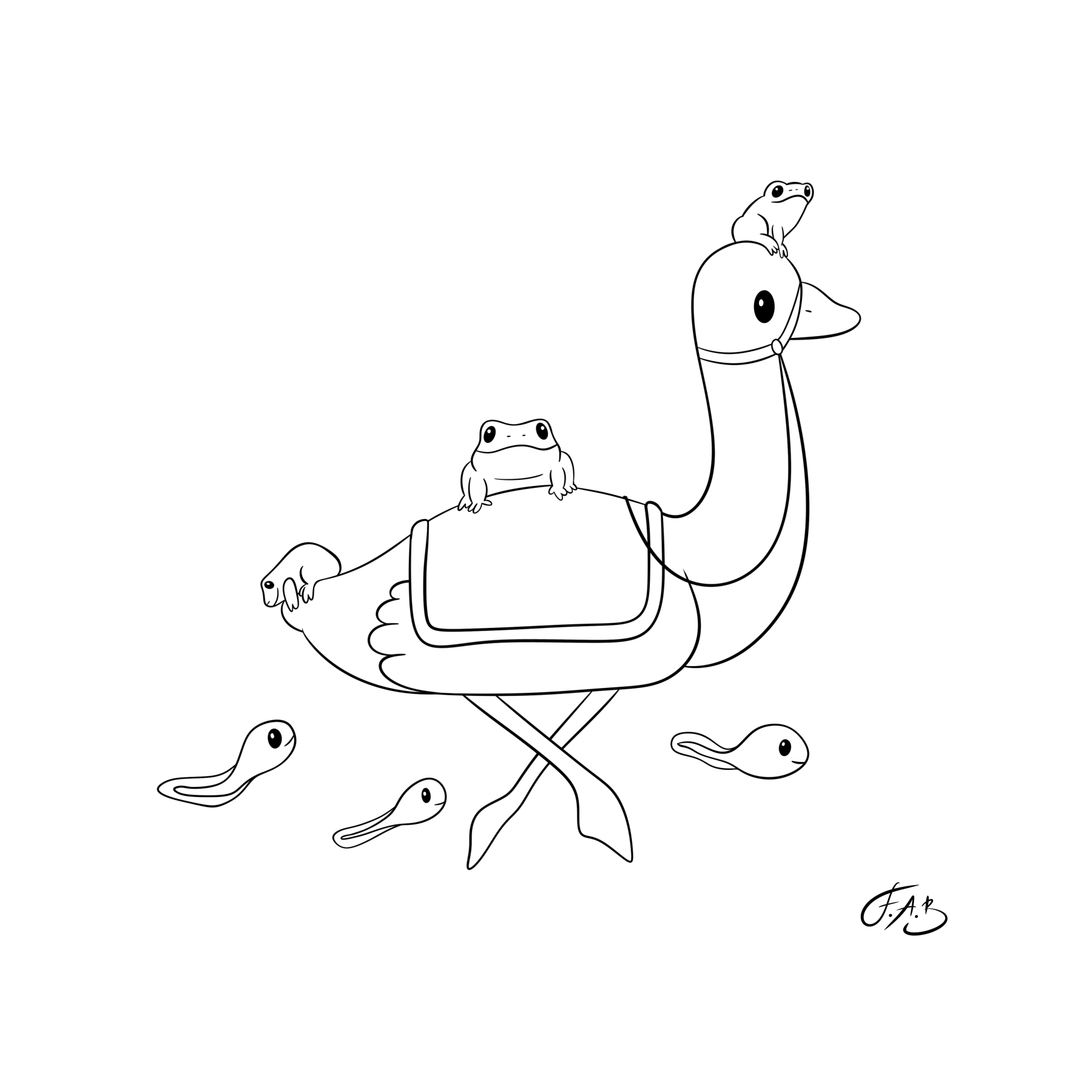 Goose and Frogs — version 2