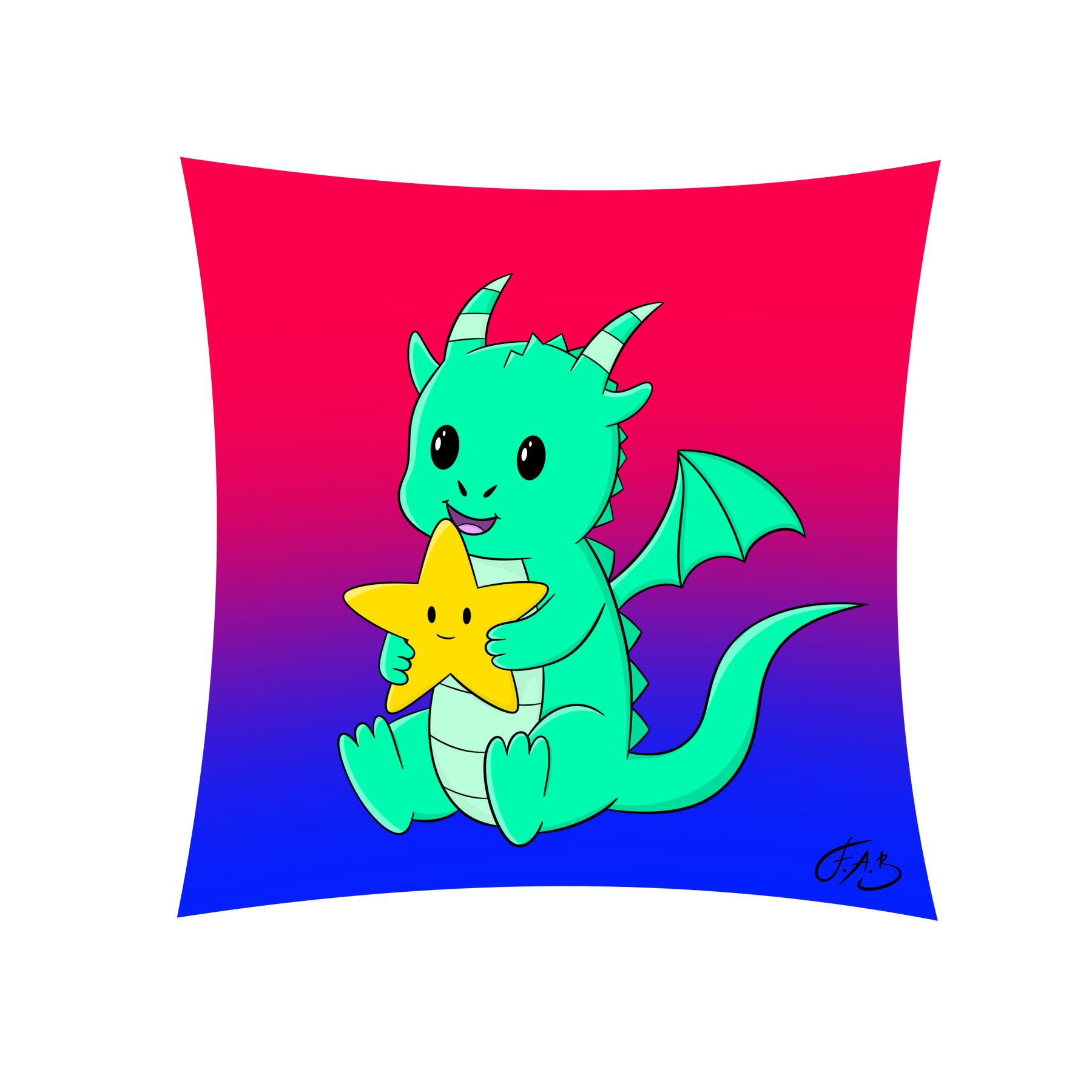 Baby Dragon With Star