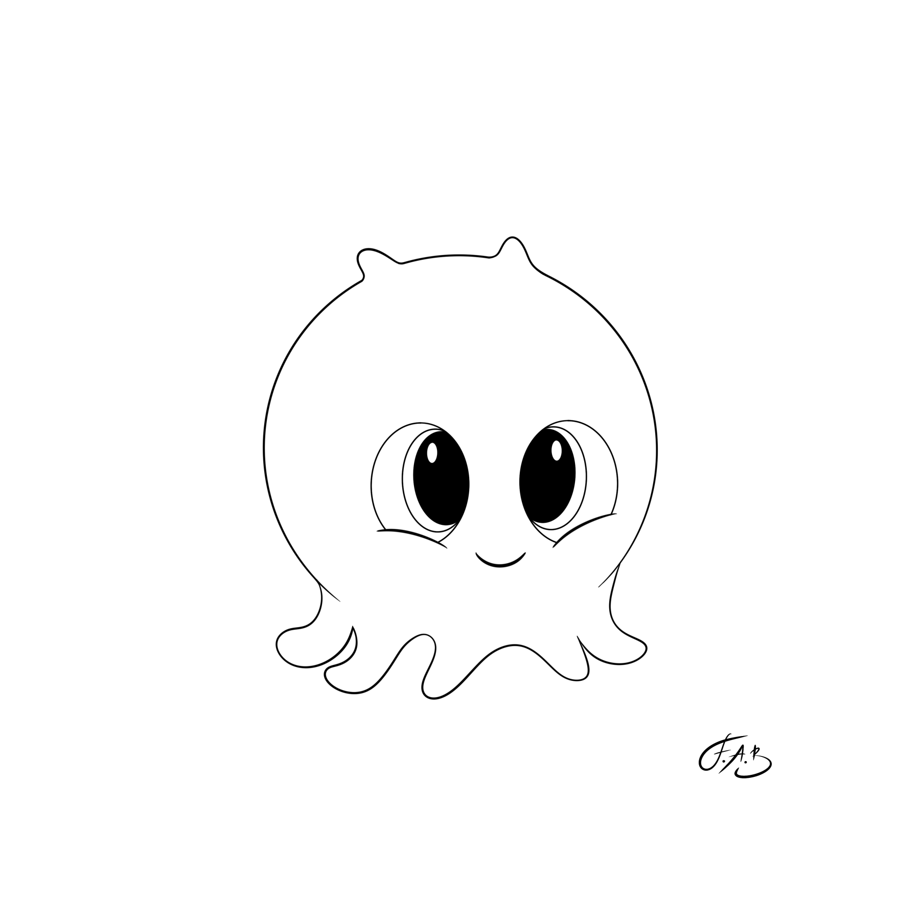 Kawaii Octopus — version 2