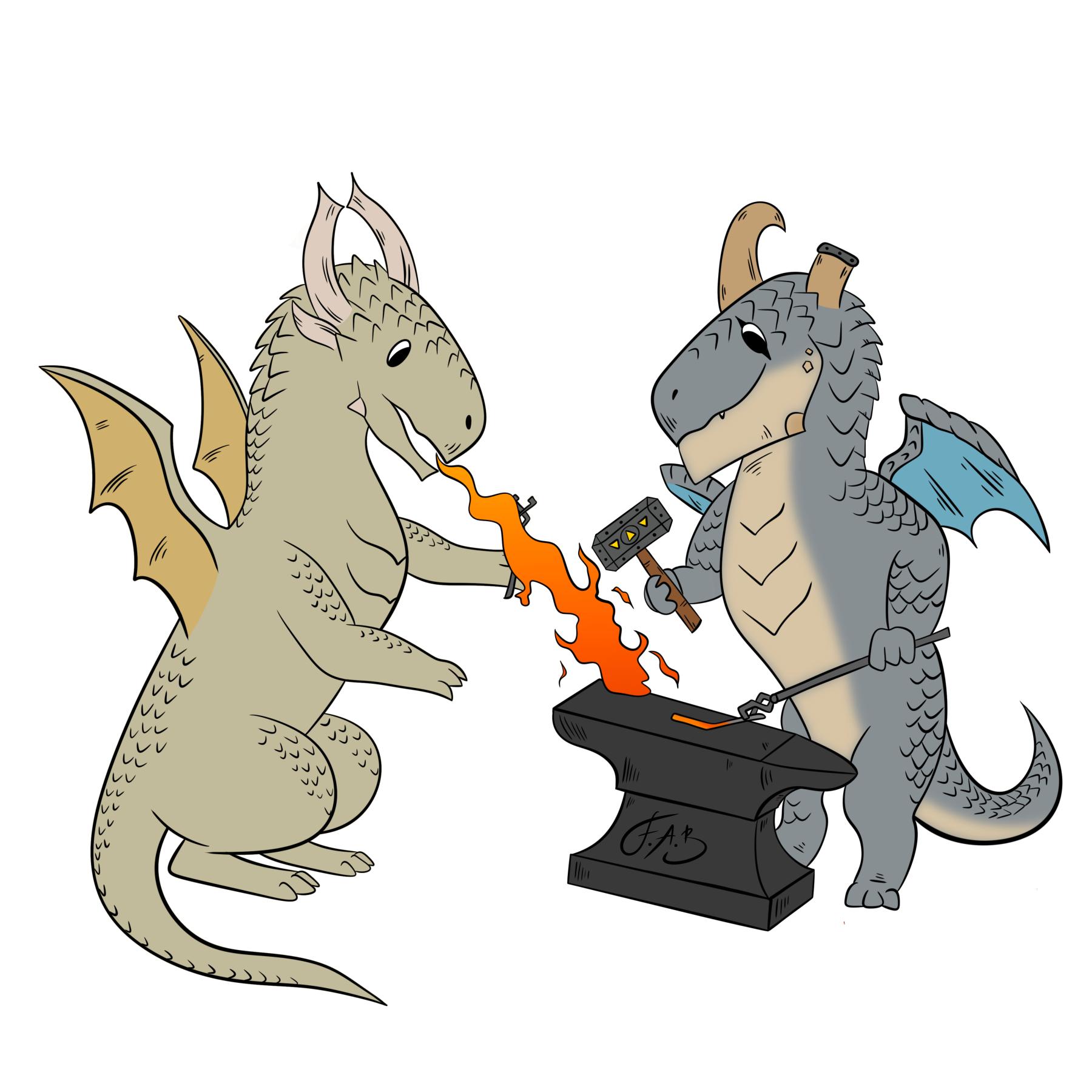 Dragon Smith and Assistant — version 3