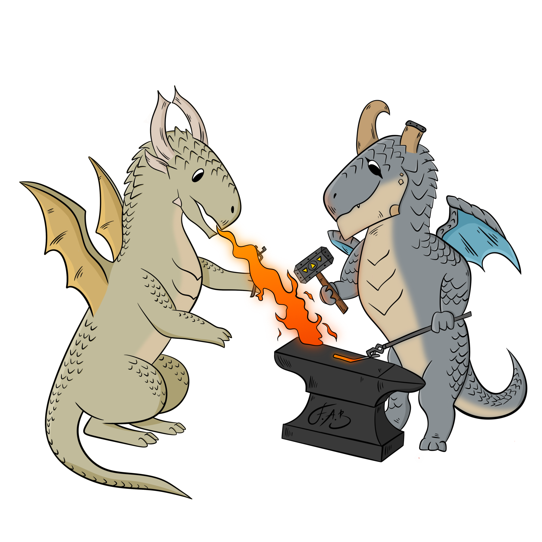 Dragon Smith and Assistant — version 4