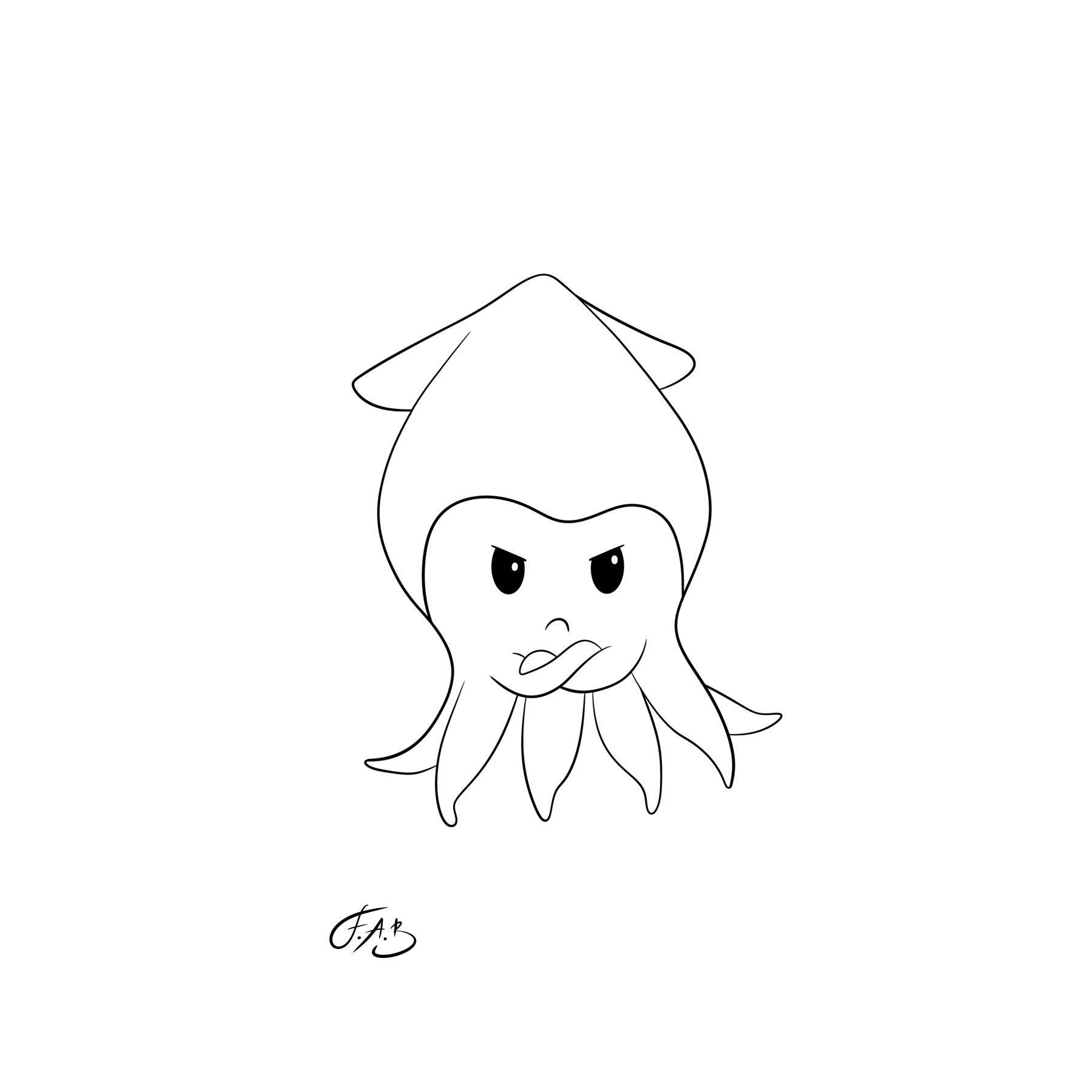 Annoyed Squid — version 2