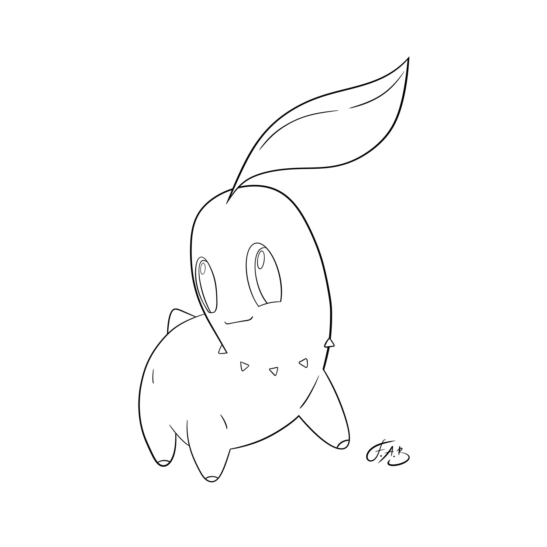 #0152 Chikorita — version 2