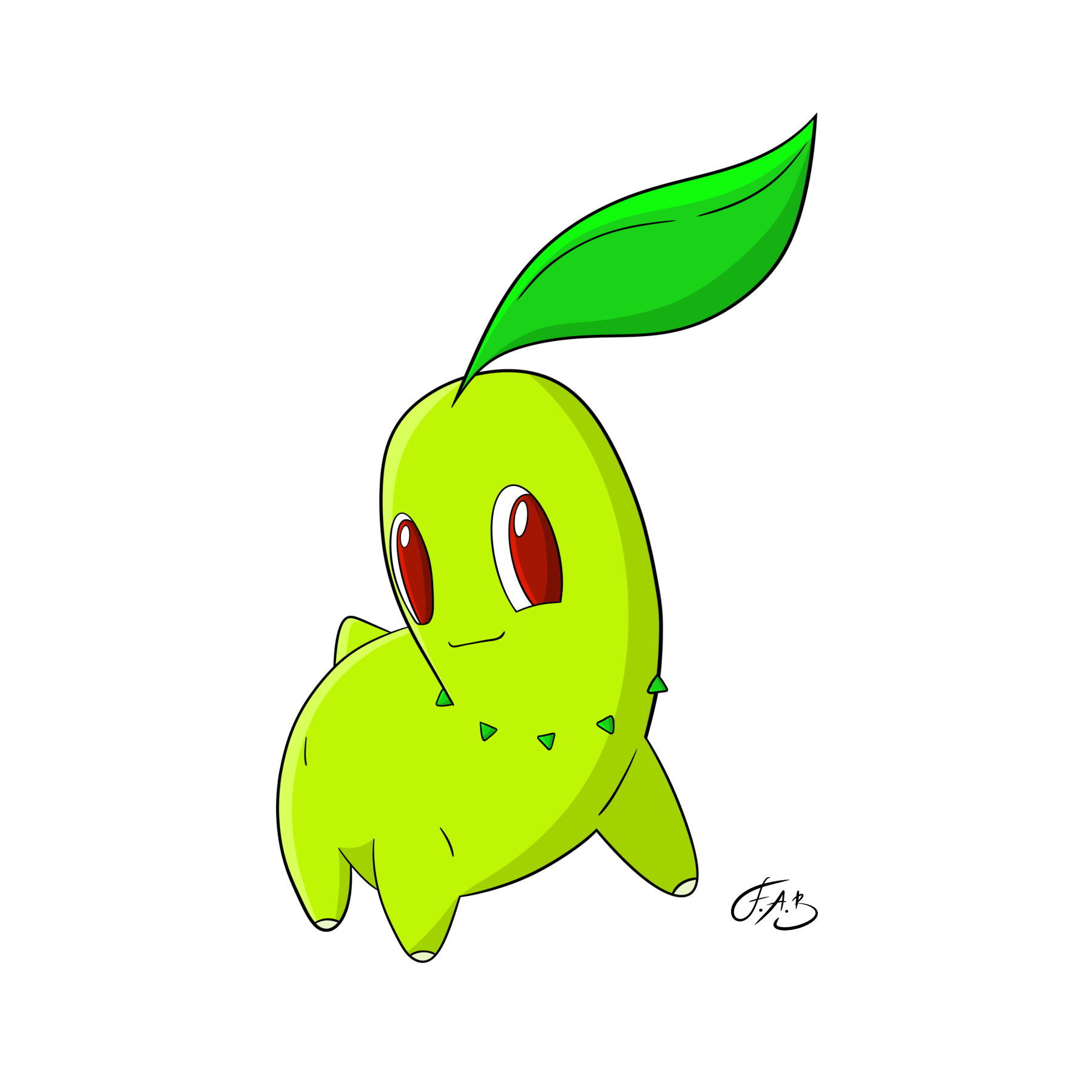 #0152 Chikorita — version 4