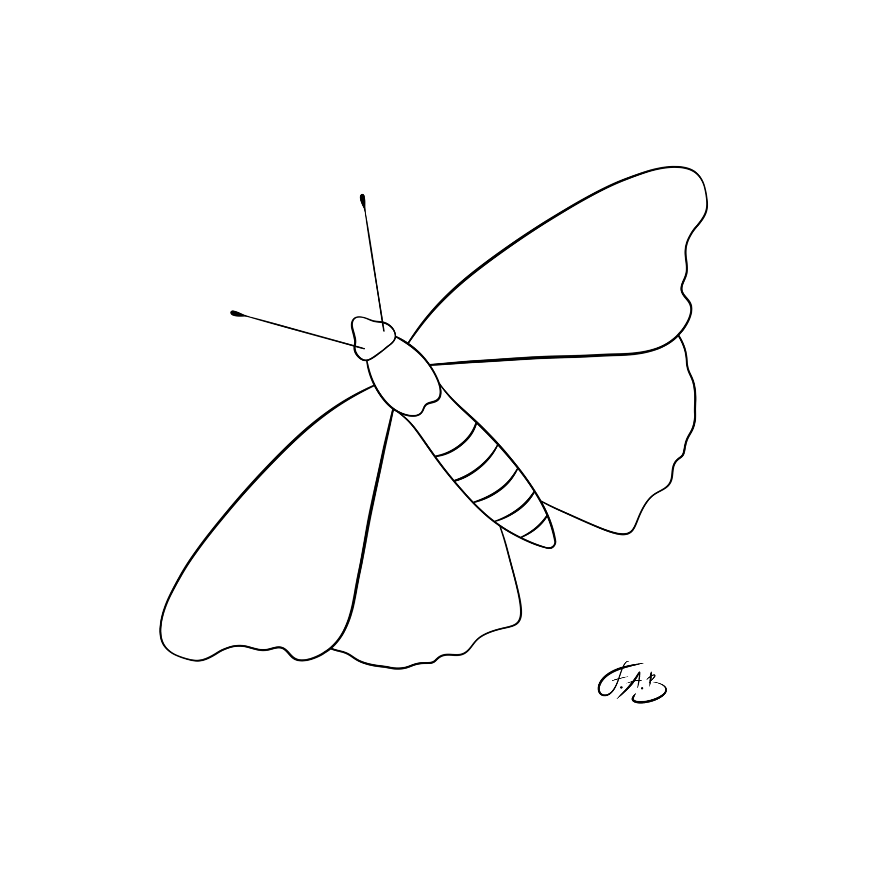 Red Admiral Butterfly — version 2